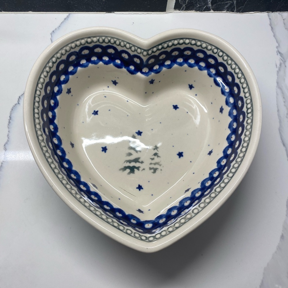 Polish Pottery Heart dish